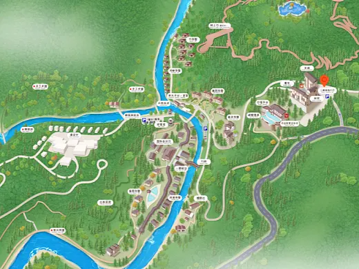 仓山结合景区手绘地图智慧导览和720全景技术，可以让景区更加“动”起来，为游客提供更加身临其境的导览体验。